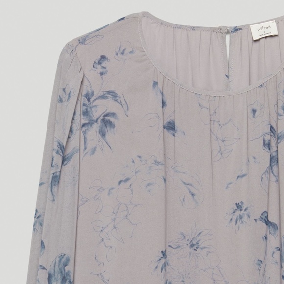 Aritzia Wilfred⎜MIRIAM DRESS⎜DRY BASIL / GRANITE BLUE - Picture 6 of 15